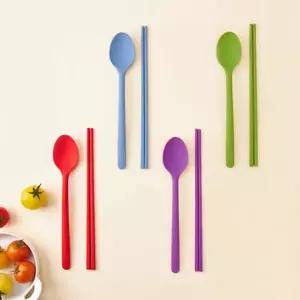 (국내생산)하우스웨어 실리콘 성인 숟가락 젓가락 한식 1인조 (택1)