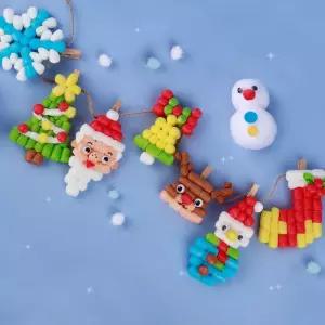 크리스마스 미니플레이콘 가랜드만들기 (겨울친구들)