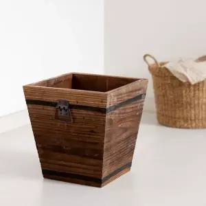 사각우드방부목 대형화분 31x32cm 인테리어 장식 소품