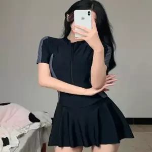 플레어 원피스 반팔 수영복 래쉬가드 물놀이 워터파크