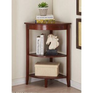 코너 협탁 선반 거실 디자인 미니 커피 사이드 안방 월넛