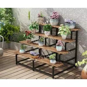원목 화분받침대 베란다 발코니 다이 화분다이 진열대 선반