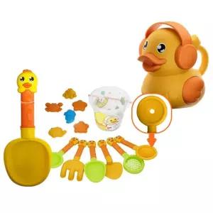 옆집샵 오리 무중 모래놀이 14종 세트 해변에서 펼쳐지는 무궁무진한 상상력 어린이 완구