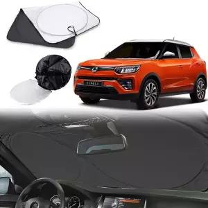 차량용 QOK414R0 햇빛가리개 베리뉴티볼리 자동차 앞유리커버 운전석 썬바이저 가림막