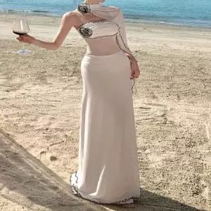 원피스 롱 쉬폰 해변 톱 바캉스 여자원피스 원템1