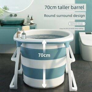 이동식 욕조 접이식 목욕통 반신욕 활용 가정용 공간 원형 간이