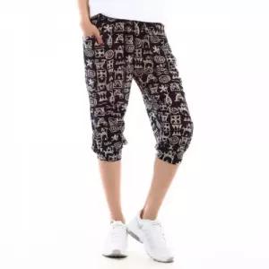 여자 여름철 시원한 쿨 아이스 고대문자 7부바지