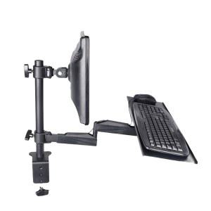 클램프 키보드암 거치대 모니터암 선반 트레이 벽걸이 회전 키보드 벽걸이형