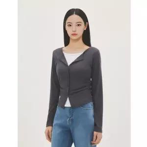 (스타필드 안성 로엠) 레이어드 가디건형 티셔츠 RMLWG24RTC