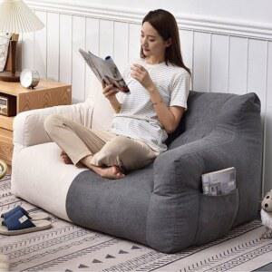 콩 가방 소파 편안한 더블 귀여운 대형 다다미 푹신한 현대 침실 거실