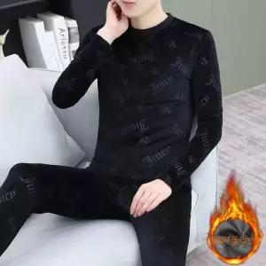 남성용 바지 면 겨울 투피스 단정한 보온 내복 세트 기모 골드 벨벳 추복 추리닝 DUCHI3