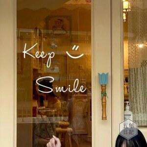 영문 이니셜 스마일 인플루 스티커 시트지 감성 꾸미기 유리 레터링 거울 포인트 포토존