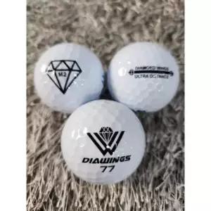 골프공 다이아윙스 M2 장타 비거리 고반발 볼 유광화이트 3구 투명케이스 포장)..... TA3799216