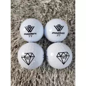 골프공 다이아윙스 M2 장타 비거리 고반발 볼 유광화이트 4구 투명케이스 포장).... TA3799218