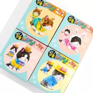 냥냥이 나노블럭 고양이 조립 블록 만들기 인테리어소품 (2개세트)