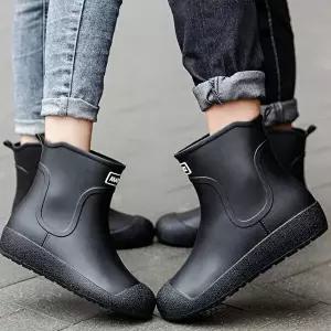 [셀러허브 패션][잇백잇슈] 심플앵클레인부츠 베이직 기본 장마 편안 (36995075A)