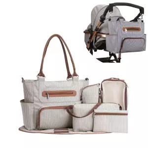 캔버스토트백 캐주얼 멀티 숄더백 기저귀가방 유모차 분유