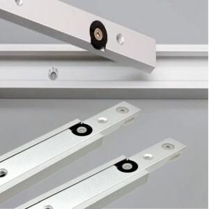 T슬롯 마이터 바 슬라이더 키트, 알루미늄 합금 T자형 레일 경사 조인트 슬라이더(바퀴 포함) - 비천공 가