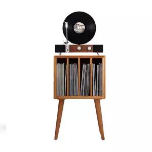 턴테이블 진열장 LP 수납장 빈티지 보관함 장식장 레코드 선반 책장 정리