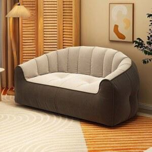 경량 소파 다다미 더블 작은 집 가방 앉아 발코니 임대 바닥 거실 앉아있는 콩 침실