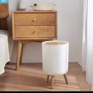 원터치휴지통 인테리어 휴지통 우드 7L