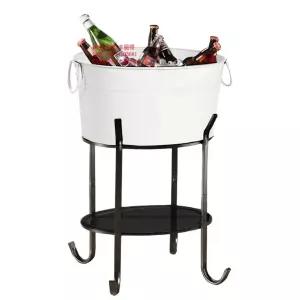 얼음바스켓 양동이 와인 맥주 얼음통 흰색 아이스버킷 대형