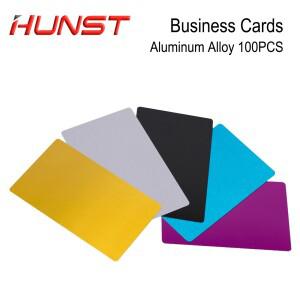 다색 명함 부드러운 빈 알루미늄 합금 금속 시트 디버깅 레이저 각인 마킹 기계, 100 개로트