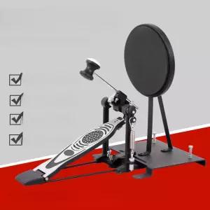 베이스 드럼 페달 연습 초보 풋 페달 연습 장치 베이스 드럼 트레이너