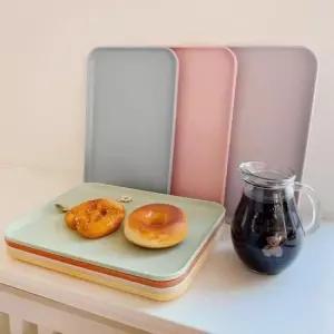 쟁반 빈티지 파스텔 레트로 인테리어 사각 트레이 6개세트