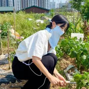 얼굴 햇빛가리개 햇볕차단 마스크 블루