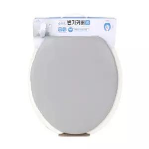 소프트변기카바 변기커버 소프트 대형 U타입 그레이