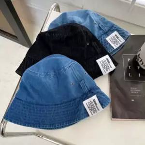 여름 벙거지모자 남자 여자 데님모자 청 버킷햇 3색