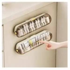 [생활] 투명 분리형 수납함 서랍 다용도 부착식 플라스틱 칸막이 정리함 정리함