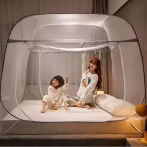 [SBD] 여름 킹 안방용 모기장 원터치 보호막 간편 텐트 아이방