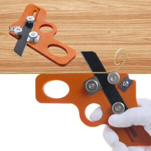 수동 엣지 밴딩 트리머 - 대패 모따기 필렛 스크레이퍼 보드 곡선 직선 가구 제작을 위한 디버링 도구