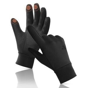 에린스 겨울 장갑 여성 남성 추운 날씨 터치스크린 3겹 라이너 달리기 자전거 타기 하이킹 운전용