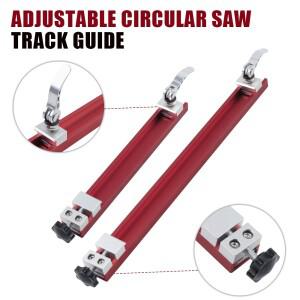 알루미늄 합금 원형 톱 가이드 레일, 조절식 절단기 베이스 위치 240mm 및 360mm, 정밀 클램프, 목공 밀링