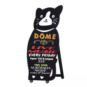 야외 고양이 입간판 매장 홍보 카페 사이즈가 입구