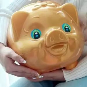 [문구] 초대형 황금 돼지저금통 왕대 플라스틱 케