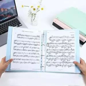 [문구] A4 4공 클리어 악보파일 20매 화일 음악 케이스