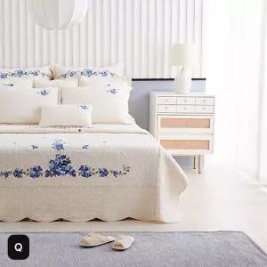 [NS홈쇼핑]Q 효재 워싱 광목 침구 세트(이불+패드)[35800682]