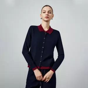 여성니트 봄 투피스 컬러 니트 카디건 캐주얼 다용도 울 상의 심쿵해외구매