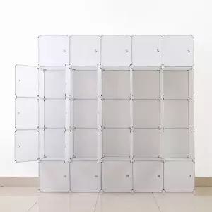 심플리 화이트 선반 옷장 183x183cm DIY 옷수납장