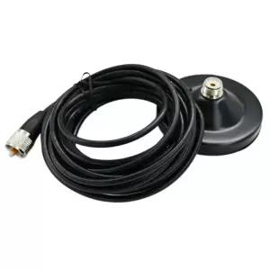 모바일 안테나 베이스 마그네틱 부트 마운트 및 5 계량기 16.4ft RG58 동축 케이블 자동차 라디오 스테이션