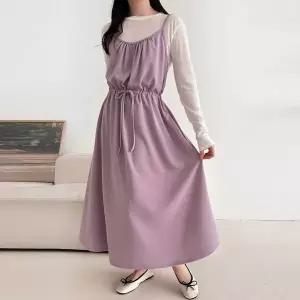 [유어하젤] 페니데일 뷔스티에 나시 롱원피스_S4678