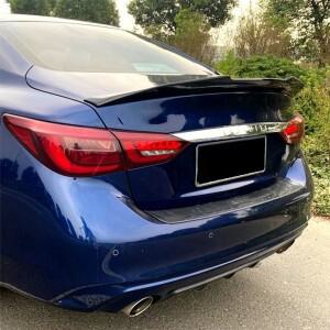 후방 트렁크 뚜껑 자동차 스포일러, 2015-2022 인피니티 Q50 용, 테일 윙 ABS 플라스틱 소재 액세서리 부품