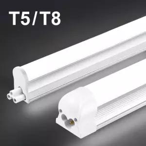 50CM T5 T8 알루미늄 LED 라이트 튜브 15W 25W 램프 110V 220V 책상 작업장 차고 창고 주방 캐비닛 조명용
