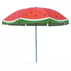 파라솔 수박그림 야외 베란다 인테리어 정원 수영장