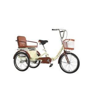 어른 성인용 세발자전거 20인치 시골 학생 어른할 장보기 20인치 레드 두꺼운