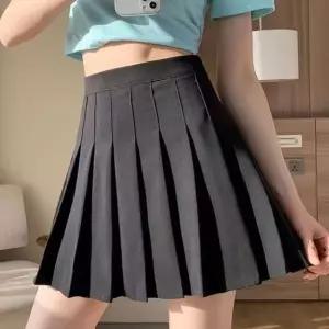 여성 속바지 내장 하이웨스트 테니스 스커트 치마 활동성